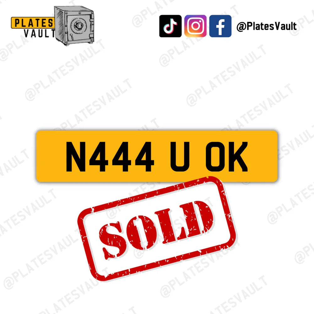 N444 U OK - Plates Vault